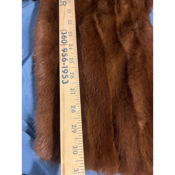 Vintage Fredrick & Nelson Fur Salon Woman's Mink Shawl Silk Lined with Pockets L - Picture 5 of 15